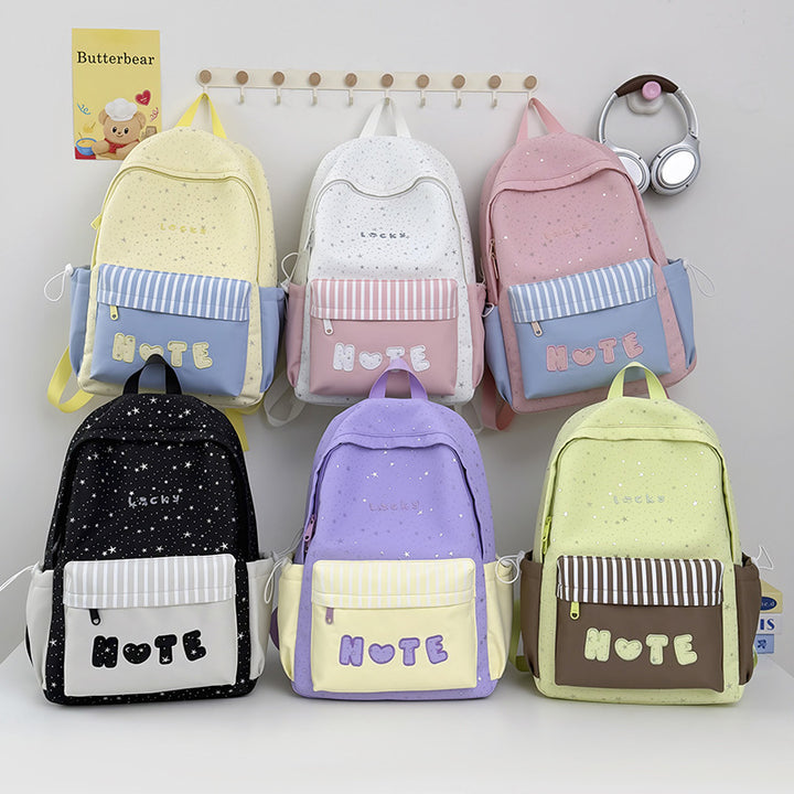 Niedlicher illustrierter Stern-beschmückter Rucksack Karnz
