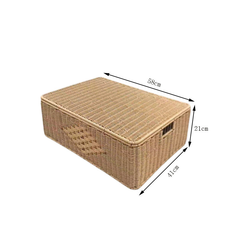 Zeitgenössischer rectangular gewebter Aufbewahrungskorb Karnz