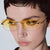 Damen Oversized Sonnenbrille mit filigranem Metallrahmen Karnz