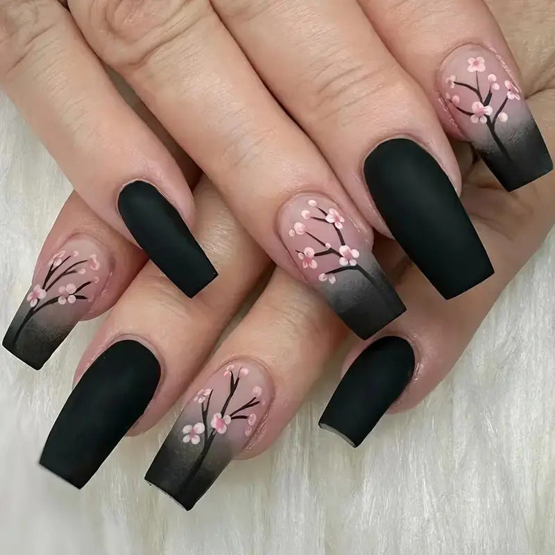 Florale Design Acryl Nagelkunst Verbesserungen Karnz