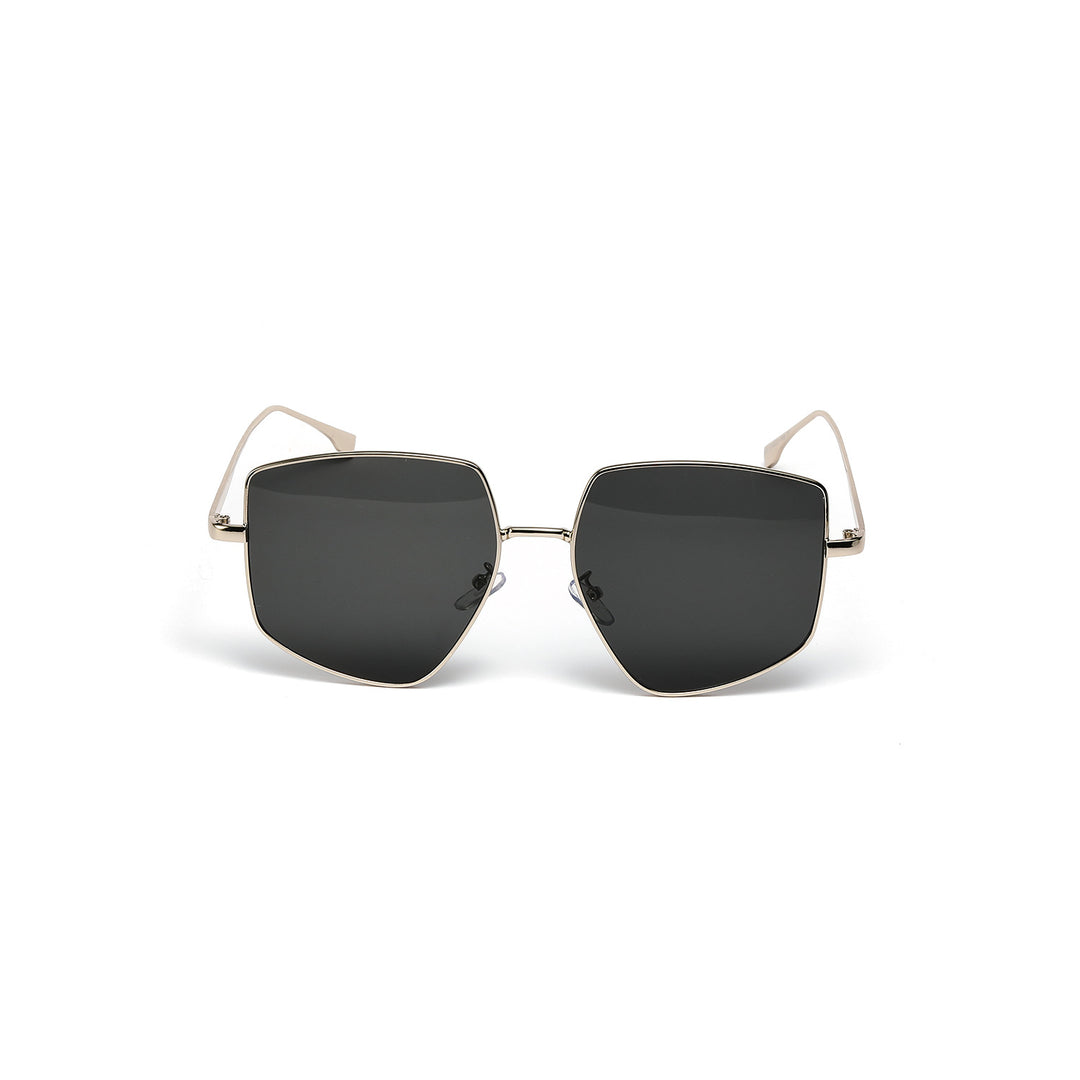 Damen quadratische Sonnenbrille mit elegantem Metallrahmen Karnz