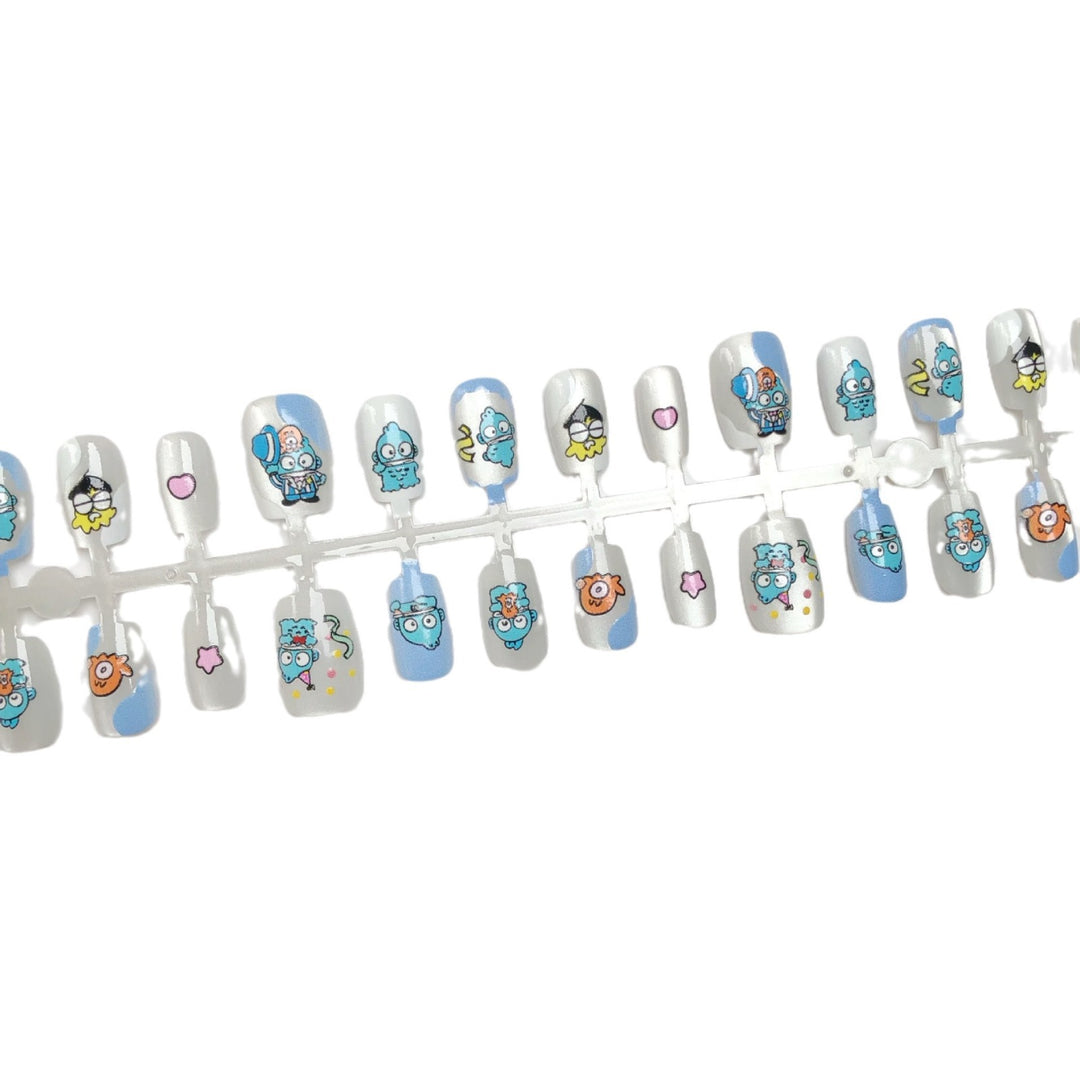 Verspielt Cartoon-Themen Press-On Nagelkunst Set