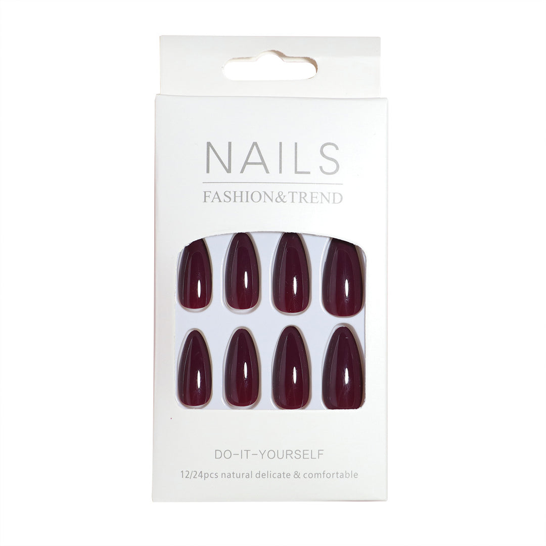 DIY Mandel-förmige Press-On Nagelset Karnz
