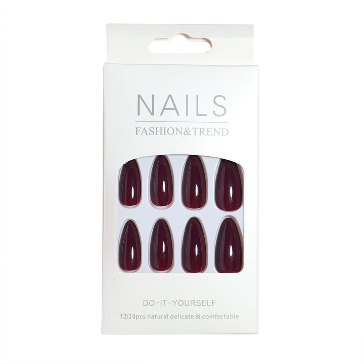 DIY Mandel-förmige Press-On Nagelset Karnz