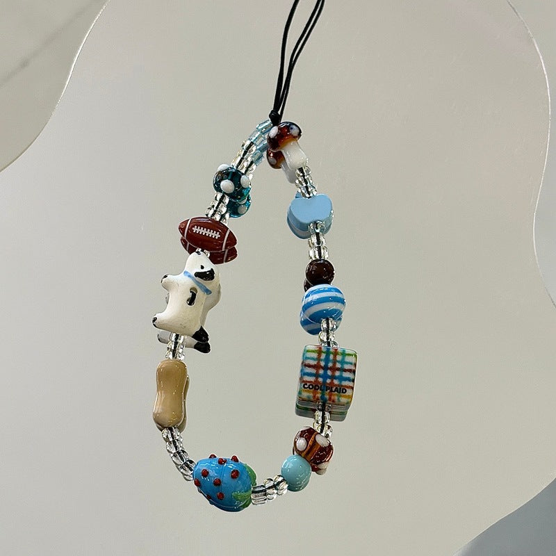 Handgefertigtes Perlencharms-Lanyard Karnz