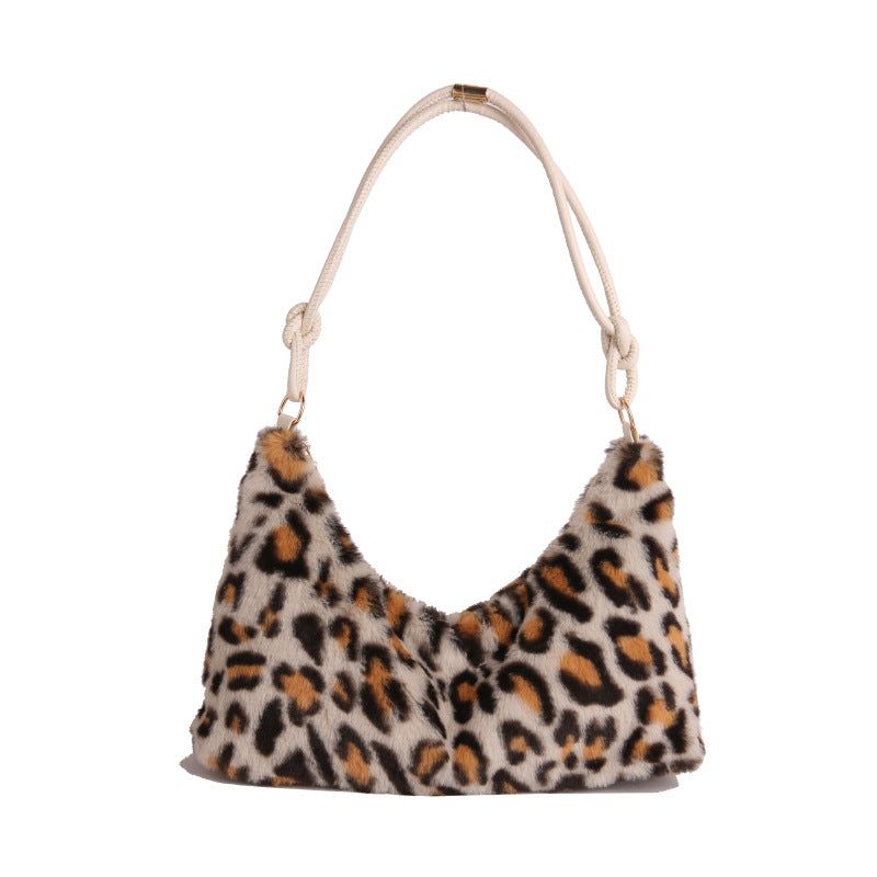WoLuxurious Kunstpelz Hobo Tasche Karnz