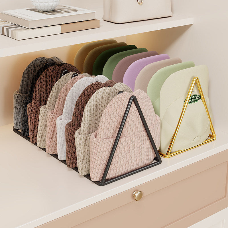 Dreieckiger Metall Beanie und Strickmützen Organizer Rack