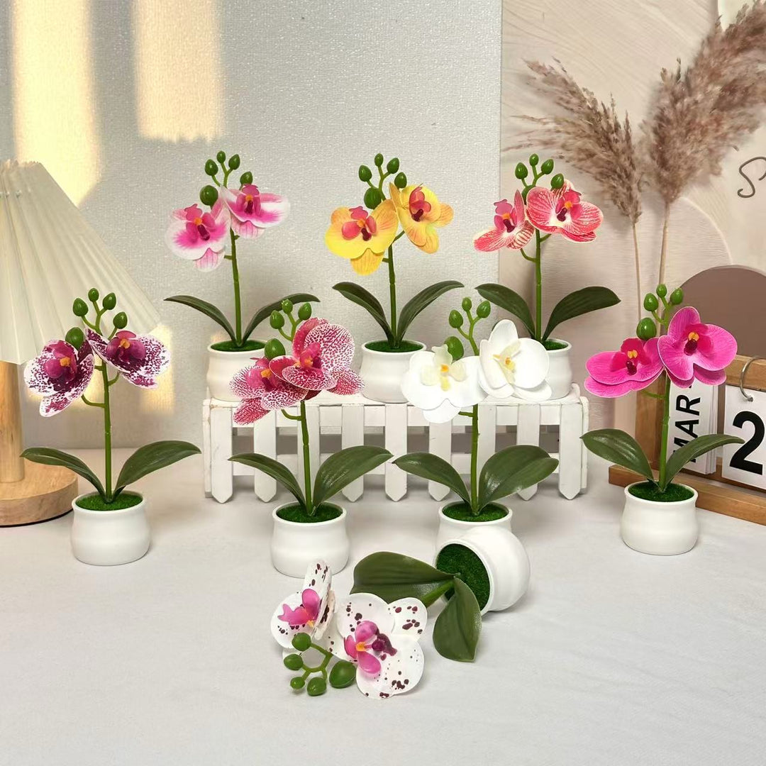 Realistische Künstliche Orchideen Blumenarrangement für Wohnkultur