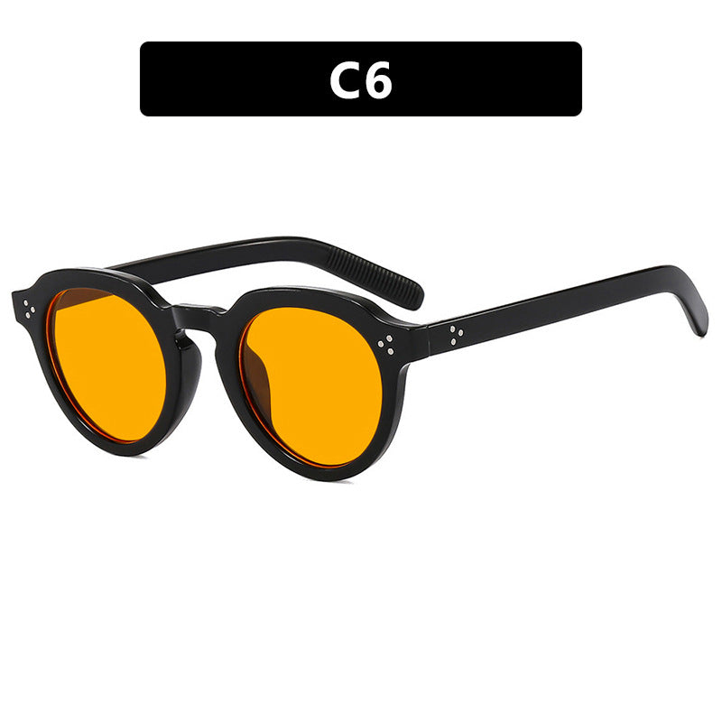 Damen stilvolle runde Brille Karnz