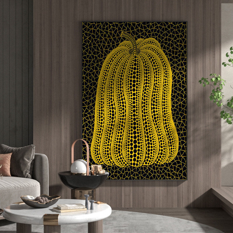 Dekorative Kürbis-Leinwandkunst