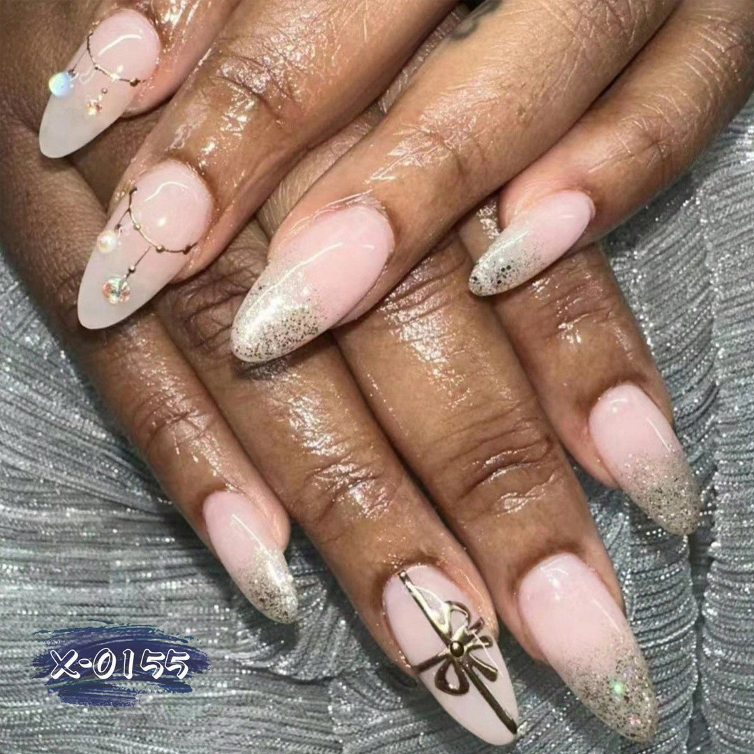 Nail Art Design Kit mit Perlen und Glitzer