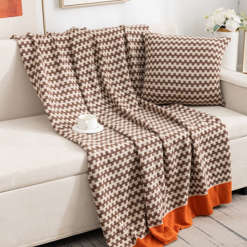 Gemütliche Strickdecke