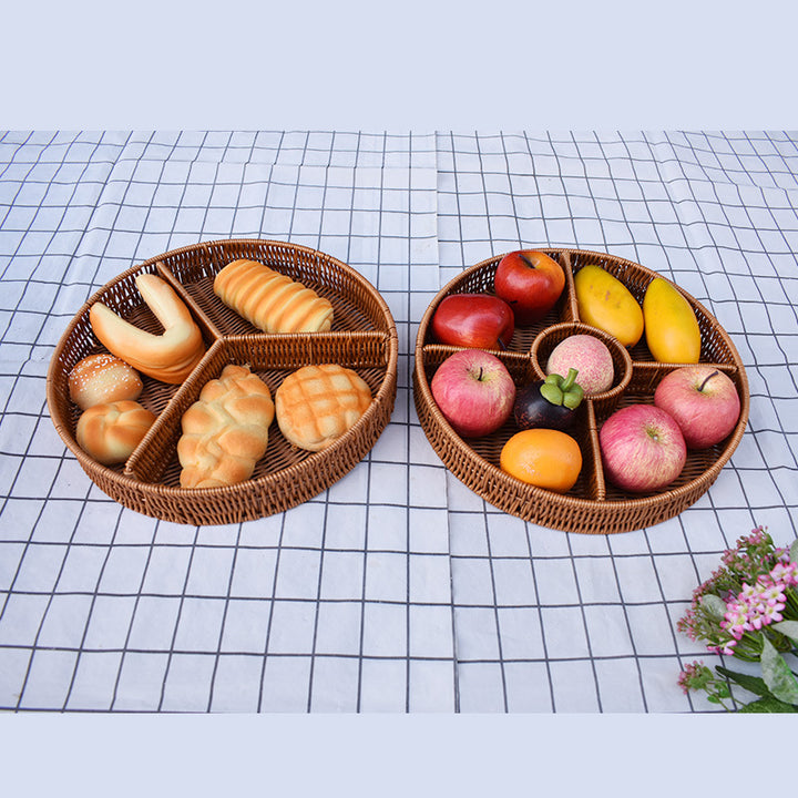 Artisan Woven Serving Platter Karnz