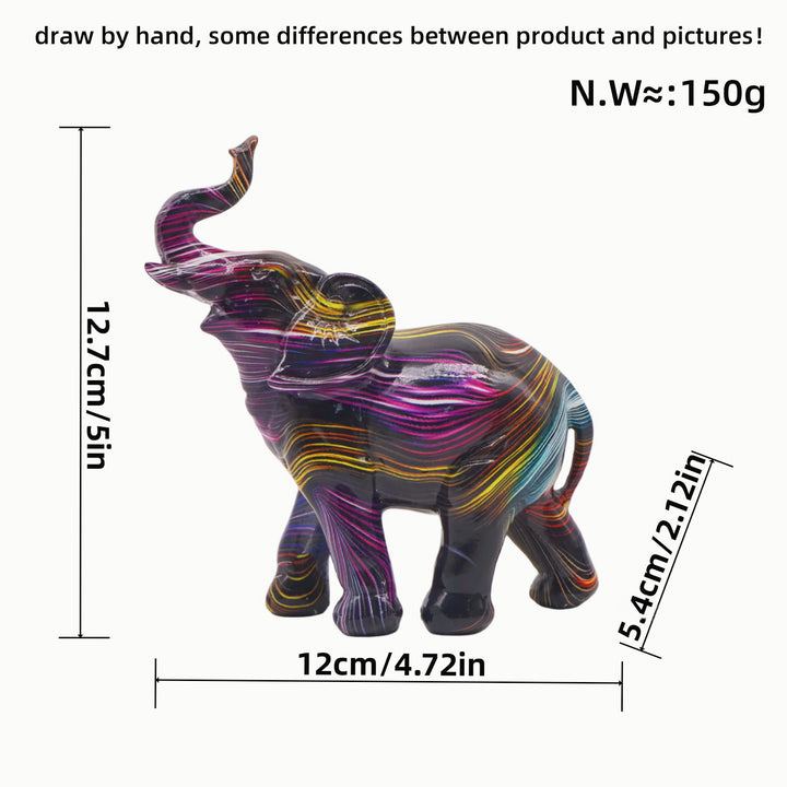 Bunte Elefanten Figur Karnz