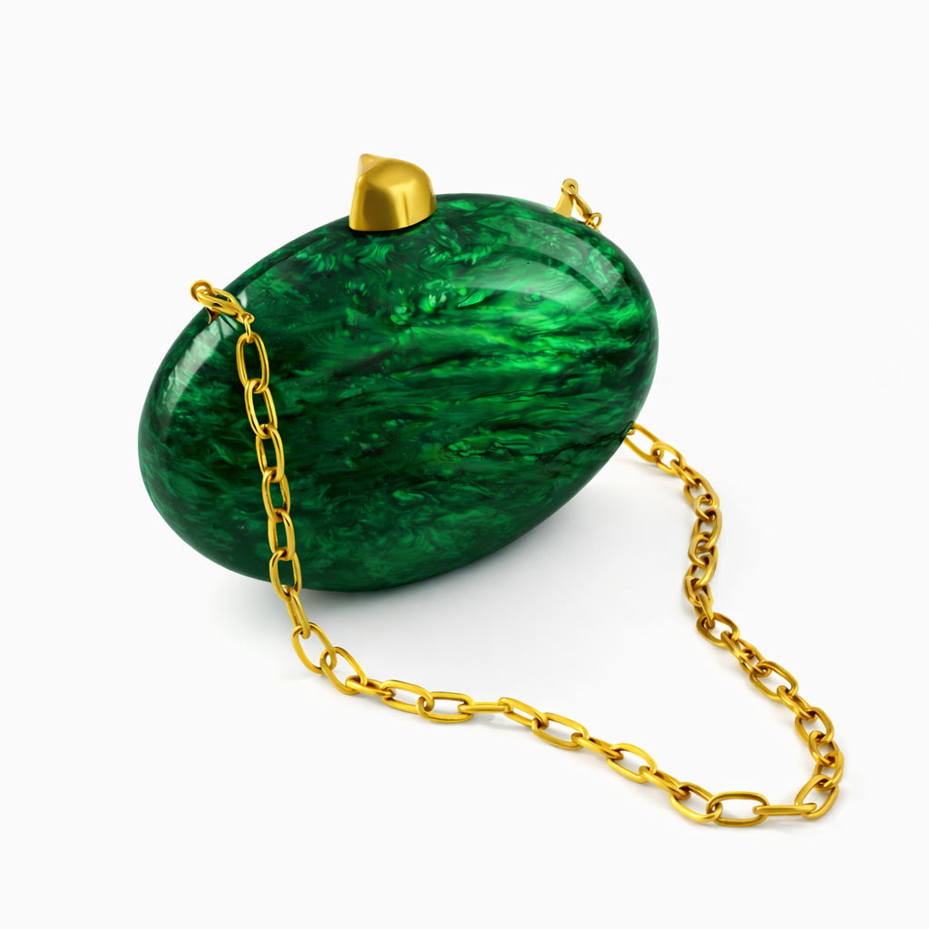 Künstlerische ovale Harztasche
