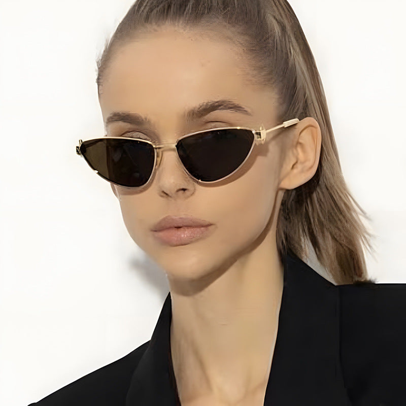 Damen Cat-Eye Sonnenbrille mit elegantem und flexiblem Rahmen Karnz