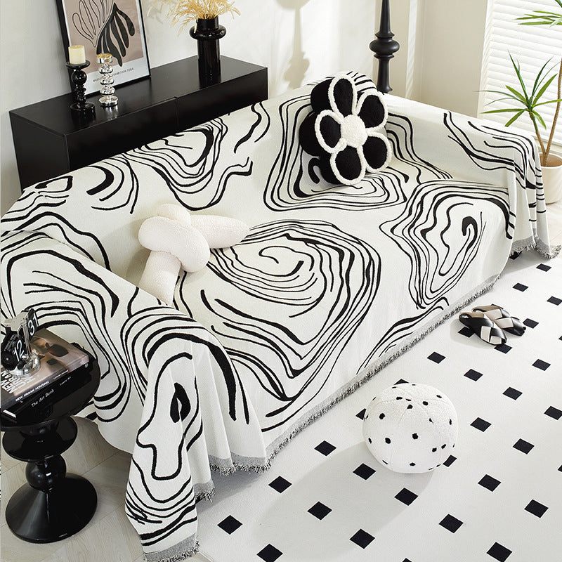 Abstraktes Design Wolldecke