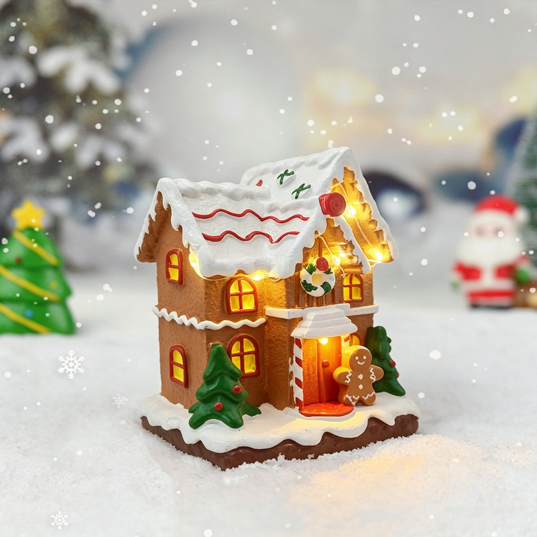 Leuchtendes Weihnachtsdorfdhaus Karnz