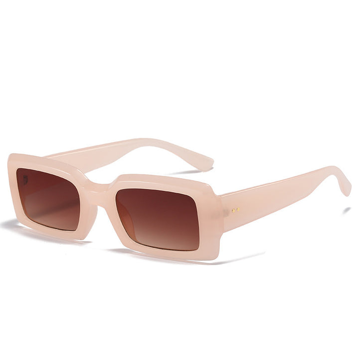 Übergroße geometrische Sonnenbrille mit verlaufenden Gläsern Karnz