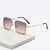 Damen modische quadratische Sonnenbrille mit elegantem Metallrahmen Karnz