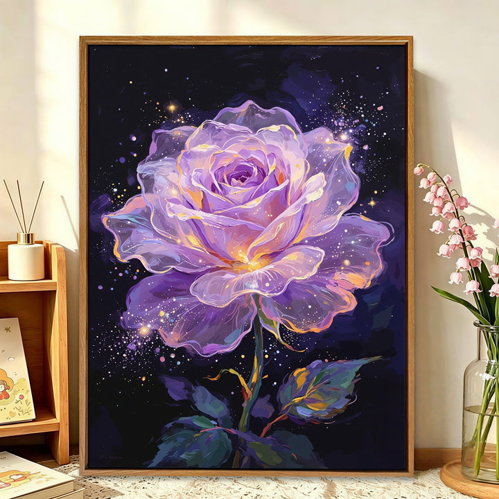 Florale Galaxie Leinwandkunst Karnz