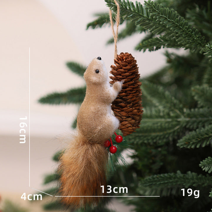 Niedliche Dekorationsfigur mit Eichhörnchenmotiv Karnz