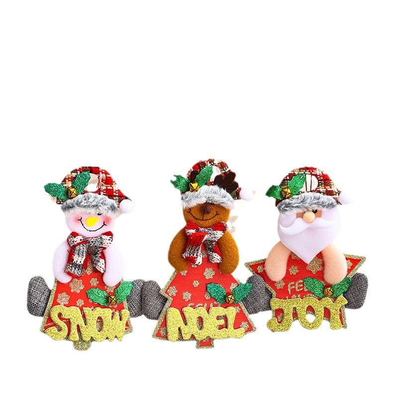 Dekorative Weihnachtsfigur in Schneemann-Design Karnz
