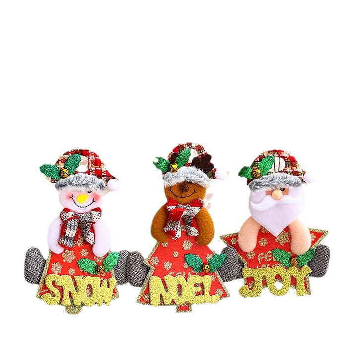 Dekorative Weihnachtsfigur in Schneemann-Design Karnz