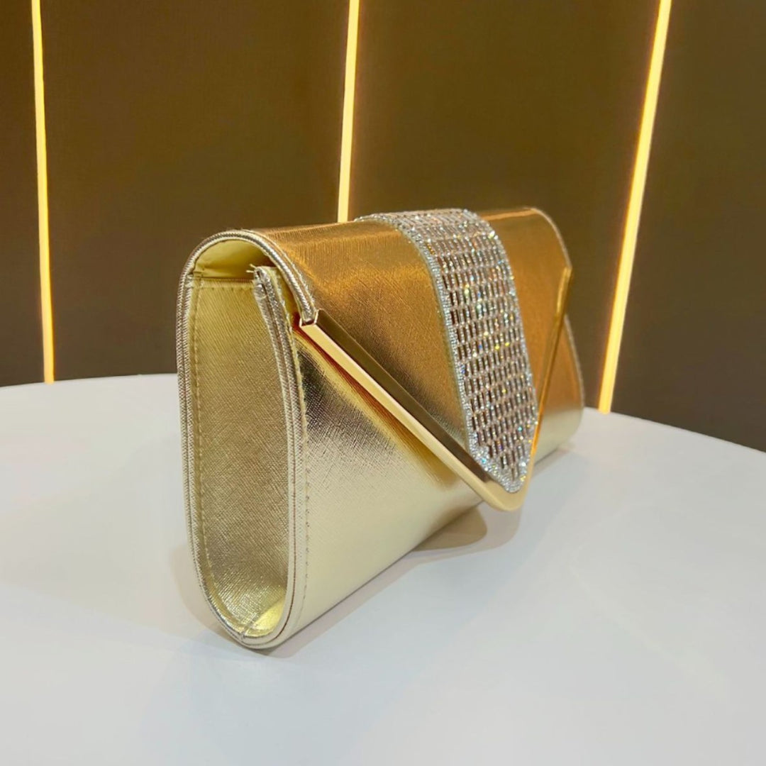 Elegante metallische Clutch