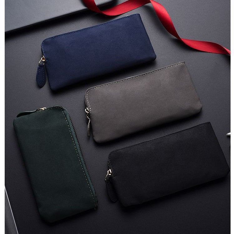 Premium Leder Reißverschluss Geldbörsen Organizer Karnz
