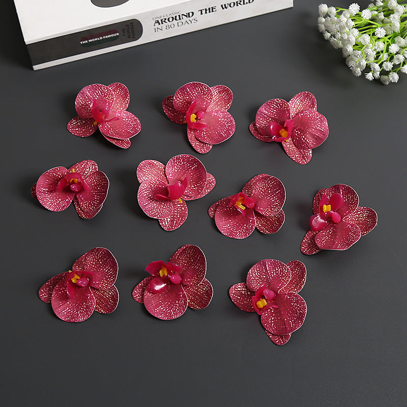 Künstliche Orchideenblütenakzente für die Wohnkultur