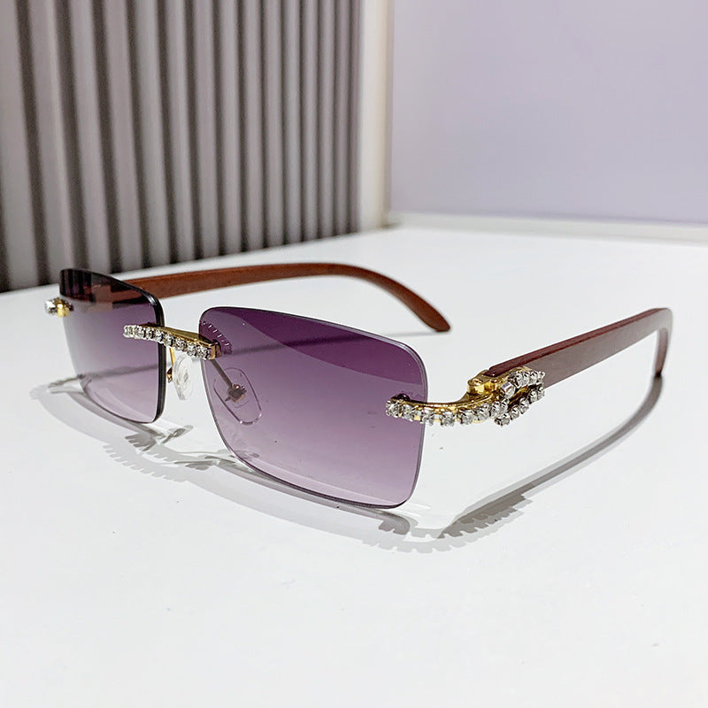 Damen elegante Sonnenbrille mit einzigartigem Rahmen Karnz