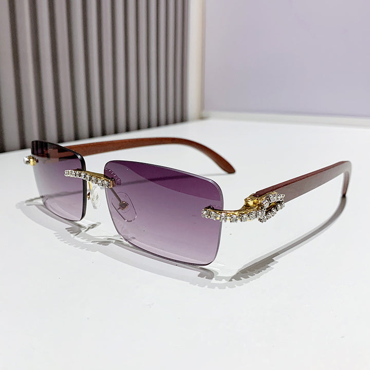 Damen elegante Sonnenbrille mit einzigartigem Rahmen Karnz