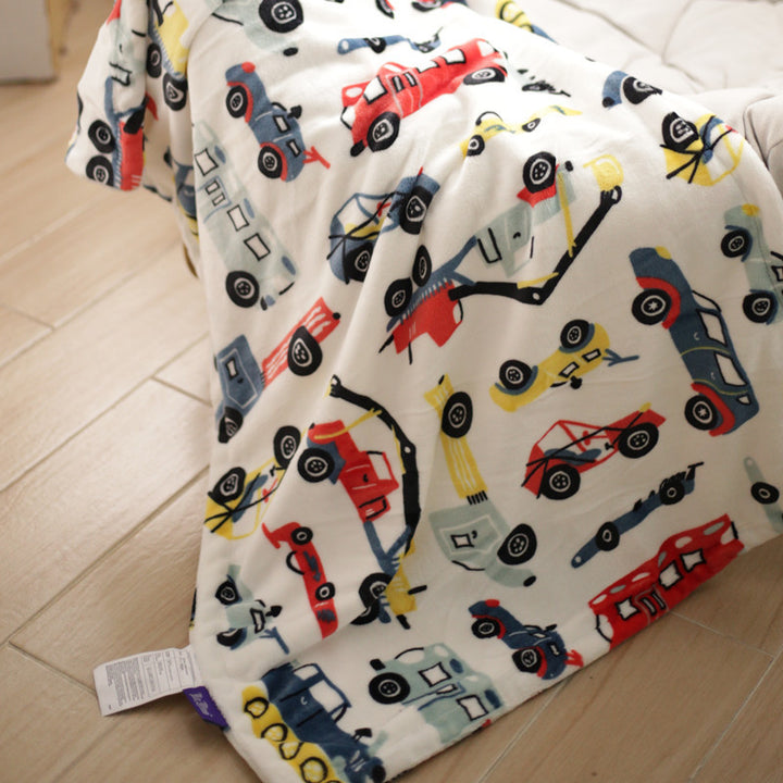 Gemütliche Einhorn-Design Fleece Hoodie Decke