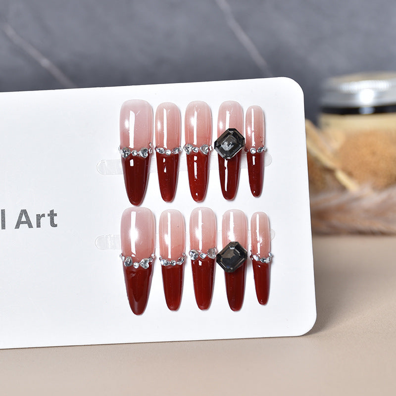 Dekorative Stiletto Nagelkunst Verlängerungen Karnz