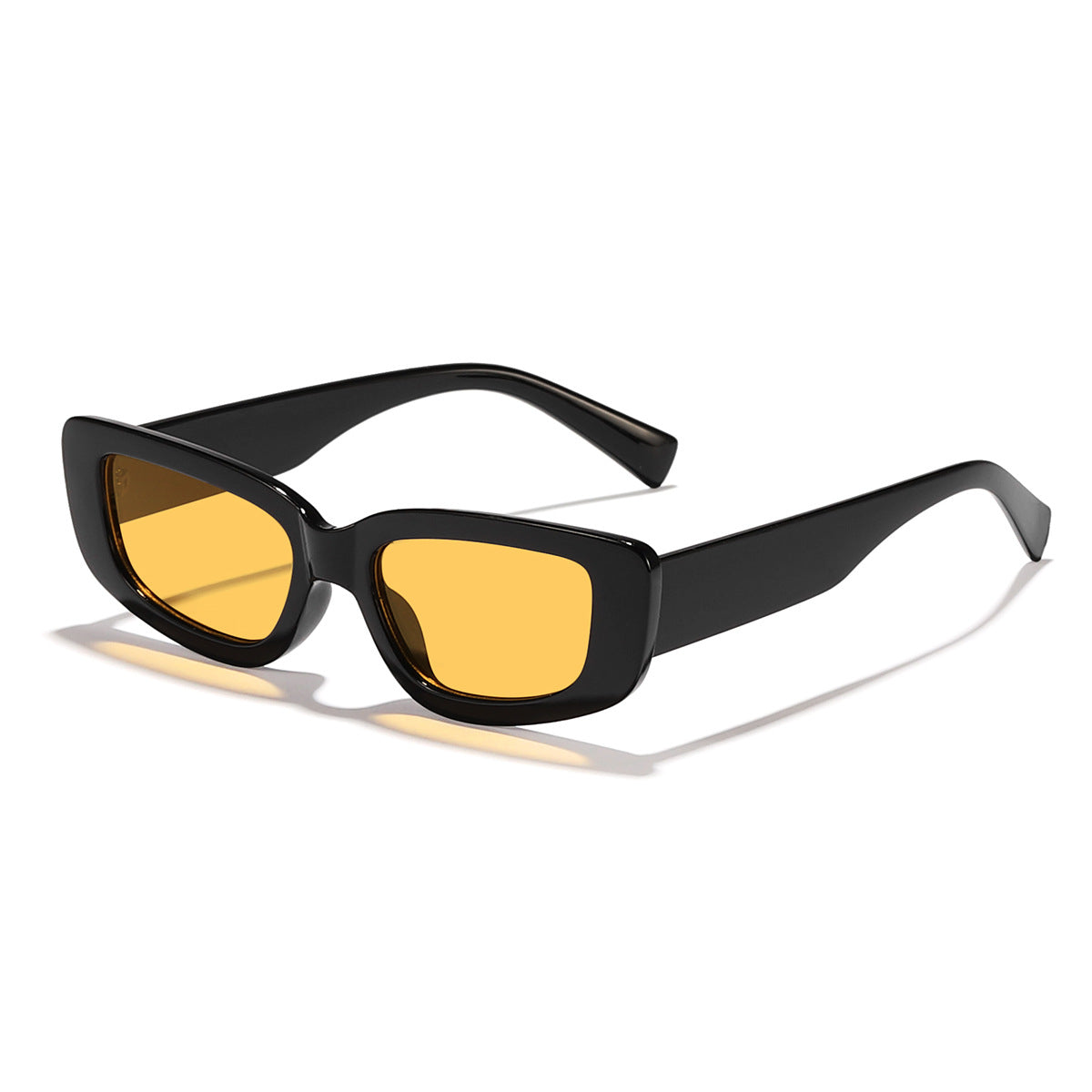 Damen modische Cat-Eye Sonnenbrille mit breitem Kunststoffrahmen und UV-Schutz Karnz