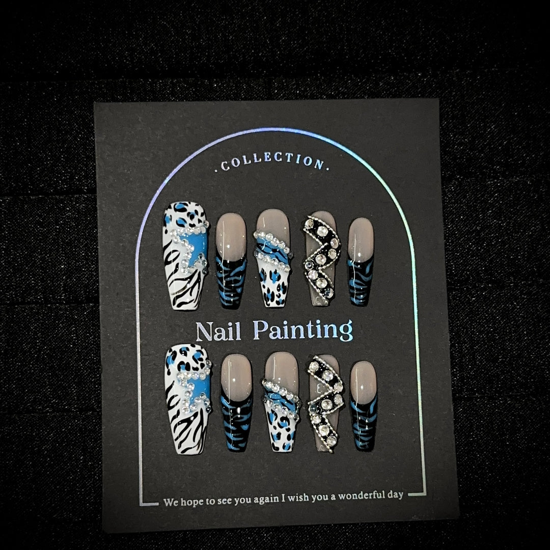 Elegantes Press-On-Nagelkunst-Set