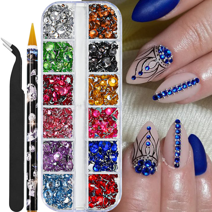 Kristall Strass Nagelkunst Dekorationsset
