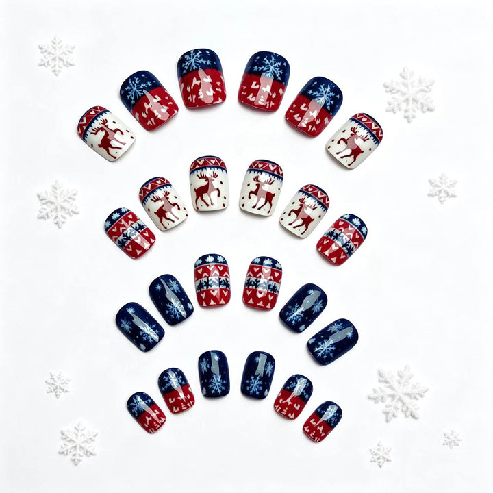 Winterliches Kunstnagelset Karnz