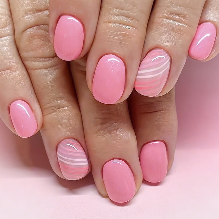 Künstlerisches Pink Gel Nagelkunst Set Karnz