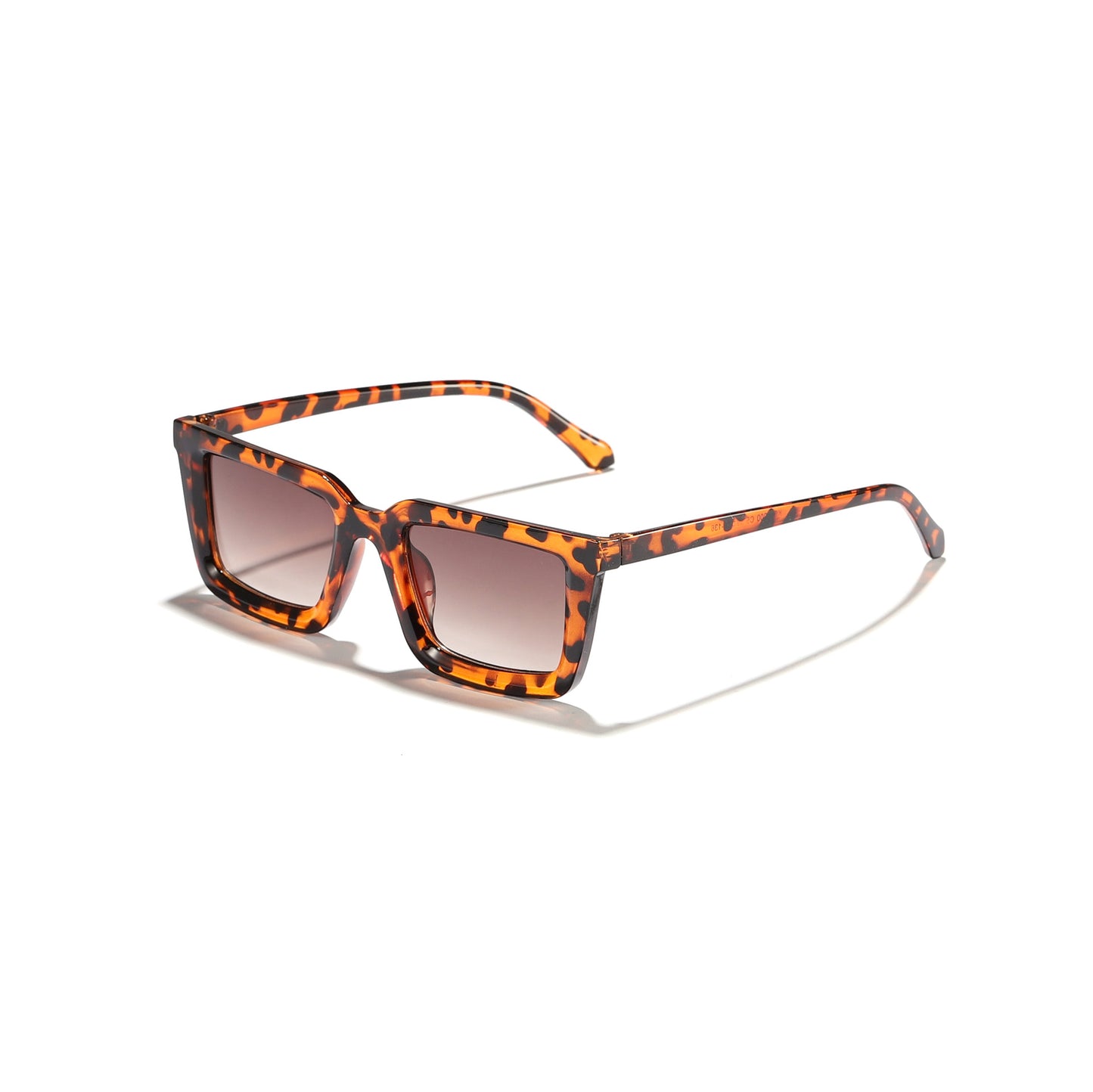 Damen moderne quadratische Sonnenbrille mit verspiegelten Gläsern Karnz