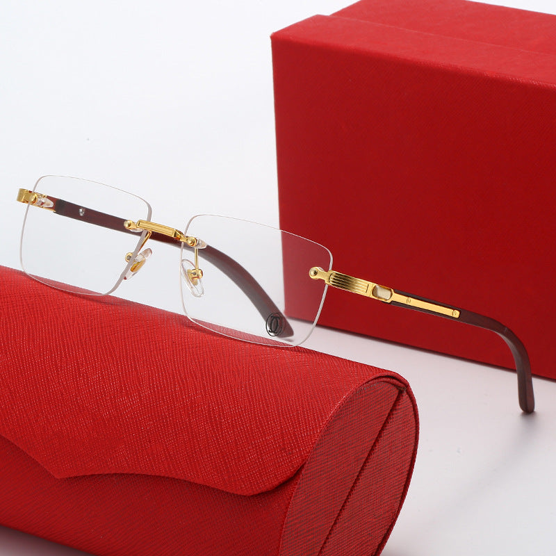 Damen Quadratische Sonnenbrille mit eleganten Metallakzenten Karnz