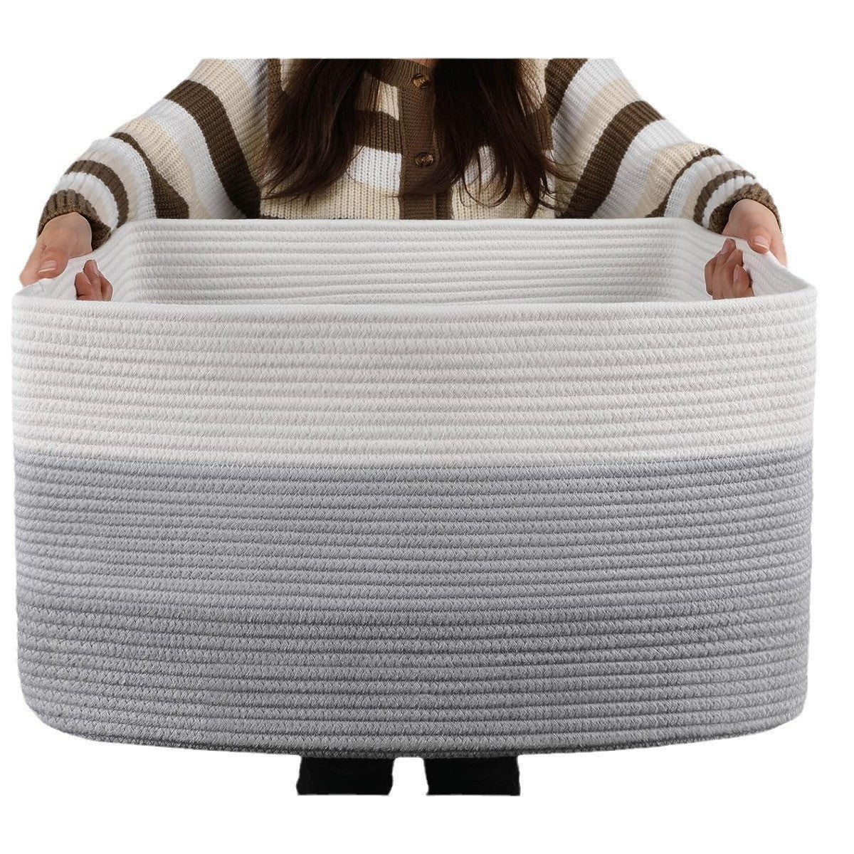 Damen Offener Aufbewahrungskorb aus gewebtem Material Karnz