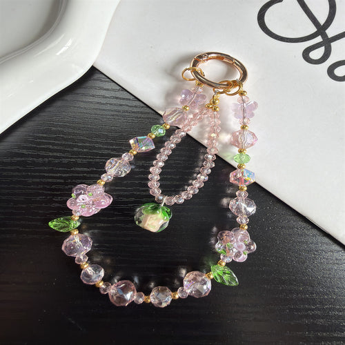 Blumenperlen Charm Handy Lanyard Karnz