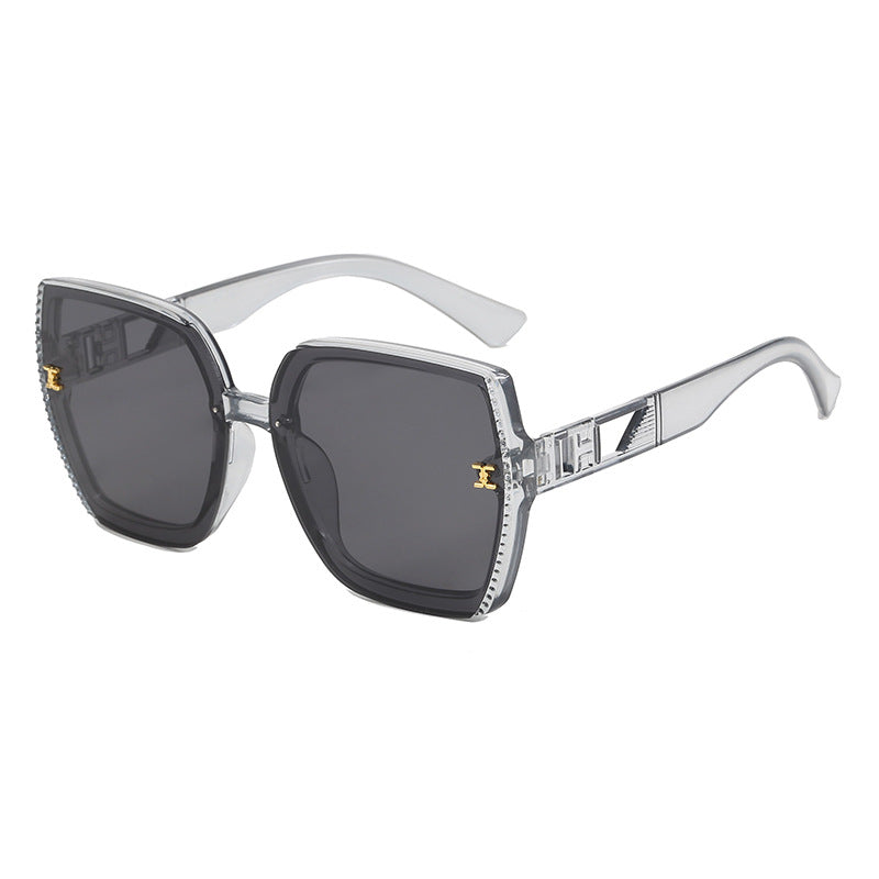 Damen quadratische Sonnenbrille mit hochwertigem Gestell und UV-Schutz Karnz