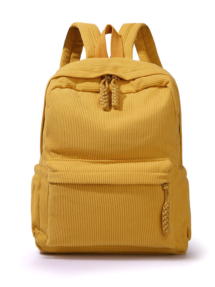 Lässiger Corduroy Rucksack Karnz