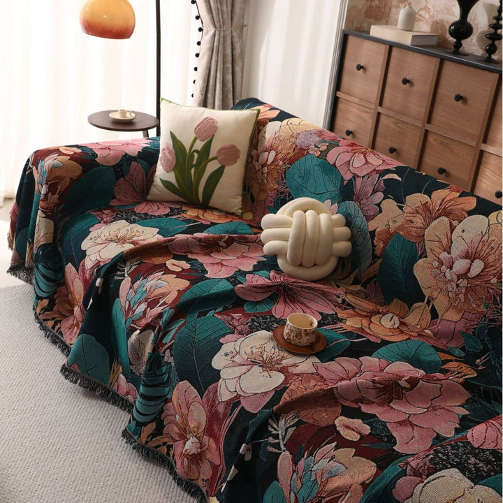 Florales Design Dekoratives Wurfdecke