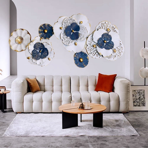 Künstlerische Blumen Wand Skulptur Karnz
