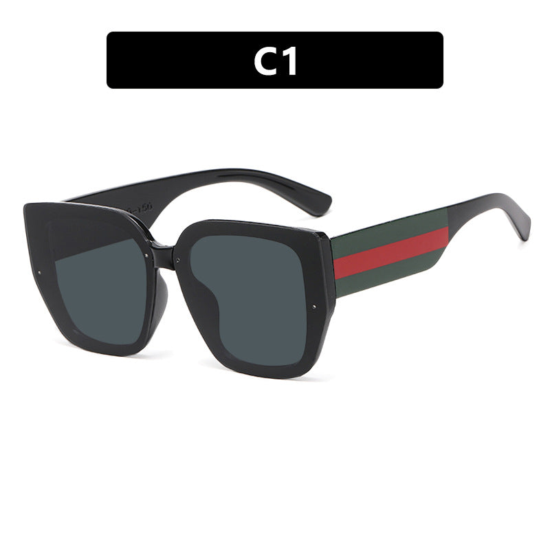 Damen oversized Sonnenbrille mit modischem Rahmen und UV-Schutz Karnz
