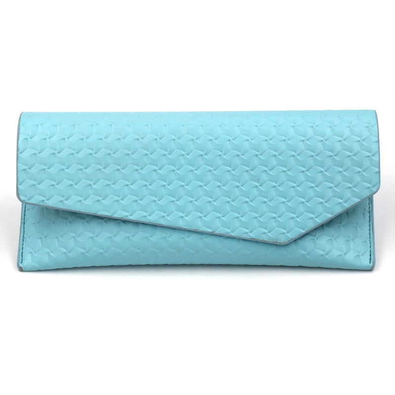 Strukturierte Leder Clutch Geldbörse Karnz
